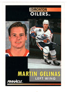 Martin Gelinas - Edmonton Oilers (NHL Hockey Card) 1991-92 Pinnacle # 93 Mint
