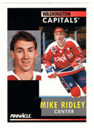 Mike Ridley - Washington Capitals (NHL Hockey Card) 1991-92 Pinnacle # 94 Mint