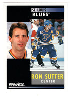 Ron Sutter - St. Louis Blues (NHL Hockey Card) 1991-92 Pinnacle # 95 Mint