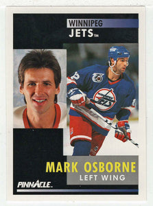 Mark Osborne - Winnipeg Jets (NHL Hockey Card) 1991-92 Pinnacle # 96 Mint
