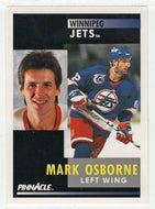 Mark Osborne - Winnipeg Jets (NHL Hockey Card) 1991-92 Pinnacle # 96 Mint