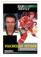 Viacheslav Fetisov - New Jersey Devils (NHL Hockey Card) 1991-92 Pinnacle # 101 Mint