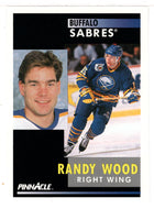 Randy Wood - Buffalo Sabres (NHL Hockey Card) 1991-92 Pinnacle # 104 Mint