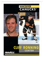 Cliff Ronning - Vancouver Canucks (NHL Hockey Card) 1991-92 Pinnacle # 106 Mint