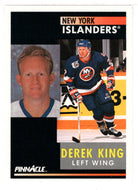 Derek King - New York Islanders (NHL Hockey Card) 1991-92 Pinnacle # 107 Mint