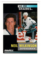 Neil Wilkinson - San Jose Sharks (NHL Hockey Card) 1991-92 Pinnacle # 108 Mint