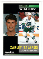 Zarley Zalapski - Hartford Whalers (NHL Hockey Card) 1991-92 Pinnacle # 110 Mint