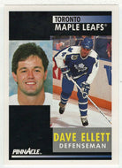 Dave Ellett - Toronto Maple Leafs (NHL Hockey Card) 1991-92 Pinnacle # 111 Mint