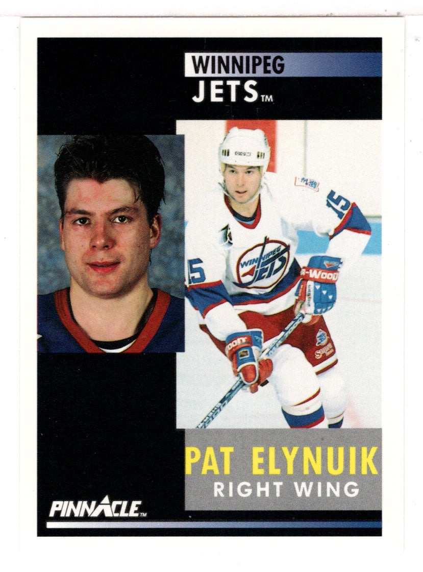 Pat Elynuik - Winnipeg Jets (NHL Hockey Card) 1991-92 Pinnacle # 117 Mint