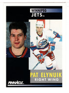 Pat Elynuik - Winnipeg Jets (NHL Hockey Card) 1991-92 Pinnacle # 117 Mint