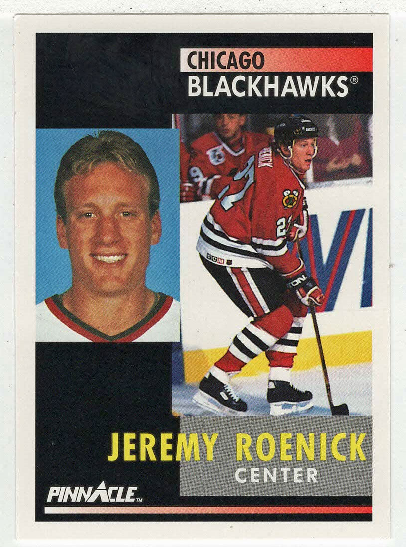 Jeremy Roenick - Chicago Blackhawks (NHL Hockey Card) 1991-92 Pinnacle # 120 Mint