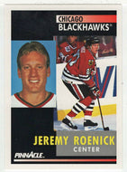 Jeremy Roenick - Chicago Blackhawks (NHL Hockey Card) 1991-92 Pinnacle # 120 Mint