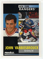 John Vanbiesbrouck - New York Rangers (NHL Hockey Card) 1991-92 Pinnacle # 121 Mint