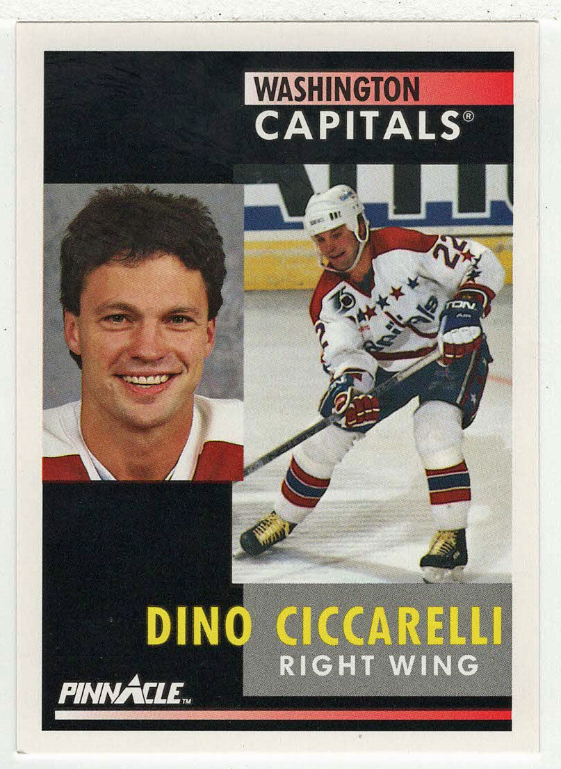 Dino Ciccarelli - Washington Capitals (NHL Hockey Card) 1991-92 Pinnacle # 128 Mint