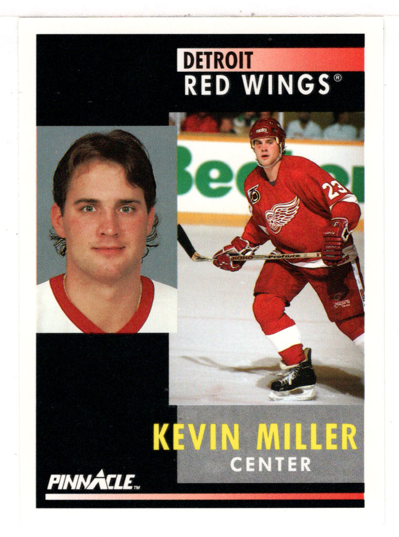 Kevin Miller - Detroit Red Wings (NHL Hockey Card) 1991-92 Pinnacle # 133 Mint