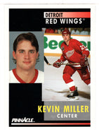 Kevin Miller - Detroit Red Wings (NHL Hockey Card) 1991-92 Pinnacle # 133 Mint