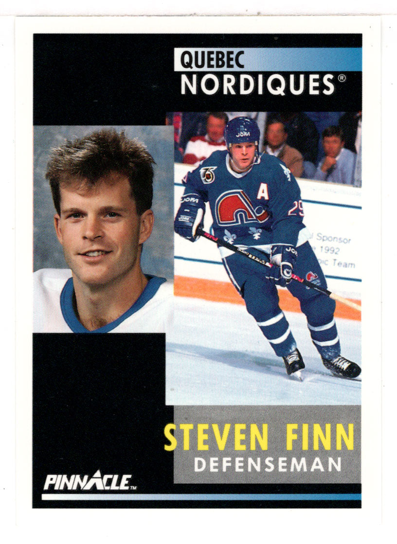 Steven Finn - Quebec Nordiques (NHL Hockey Card) 1991-92 Pinnacle # 138 Mint