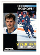 Steven Finn - Quebec Nordiques (NHL Hockey Card) 1991-92 Pinnacle # 138 Mint