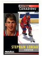 Stephan Lebeau - Montreal Canadiens (NHL Hockey Card) 1991-92 Pinnacle # 139 Mint