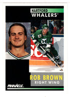 Rob Brown - Hartford Whalers (NHL Hockey Card) 1991-92 Pinnacle # 141 Mint