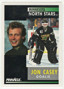 Jon Casey - Minnesota North Stars (NHL Hockey Card) 1991-92 Pinnacle # 144 Mint