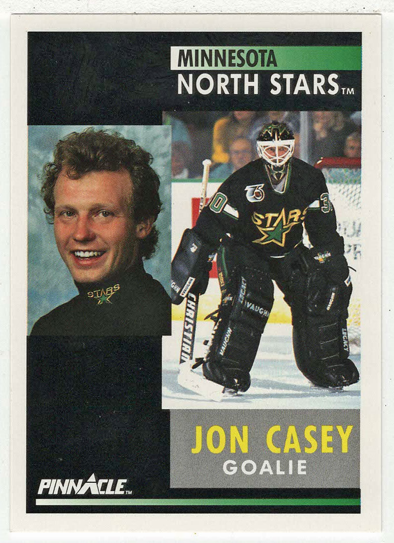 Jon Casey - Minnesota North Stars (NHL Hockey Card) 1991-92 Pinnacle # 144 Mint