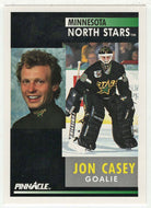 Jon Casey - Minnesota North Stars (NHL Hockey Card) 1991-92 Pinnacle # 144 Mint