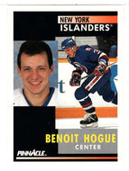 Benoit Hogue - New York Islanders (NHL Hockey Card) 1991-92 Pinnacle # 146 Mint