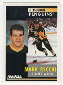 Mark Recchi - Pittsburgh Penguins (NHL Hockey Card) 1991-92 Pinnacle # 151 Mint