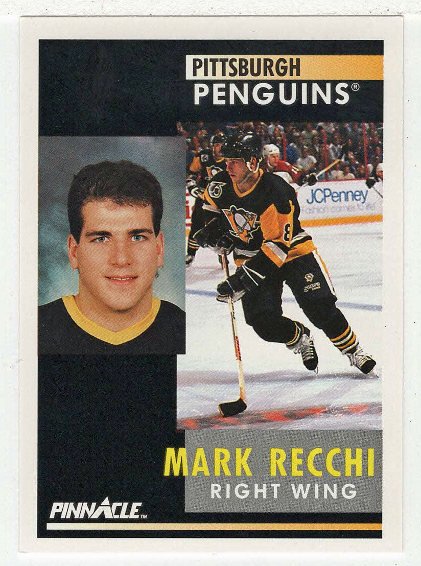 Mark Recchi - Pittsburgh Penguins (NHL Hockey Card) 1991-92 Pinnacle # 151 Mint