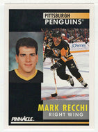 Mark Recchi - Pittsburgh Penguins (NHL Hockey Card) 1991-92 Pinnacle # 151 Mint