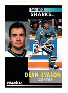 Dean Evason - San Jose Sharks (NHL Hockey Card) 1991-92 Pinnacle # 153 Mint