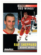 Ray Sheppard - Detroit Red Wings (NHL Hockey Card) 1991-92 Pinnacle # 155 Mint