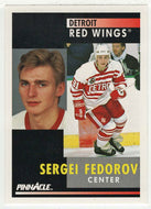 Sergei Fedorov - Detroit Red Wings (NHL Hockey Card) 1991-92 Pinnacle # 157 Mint