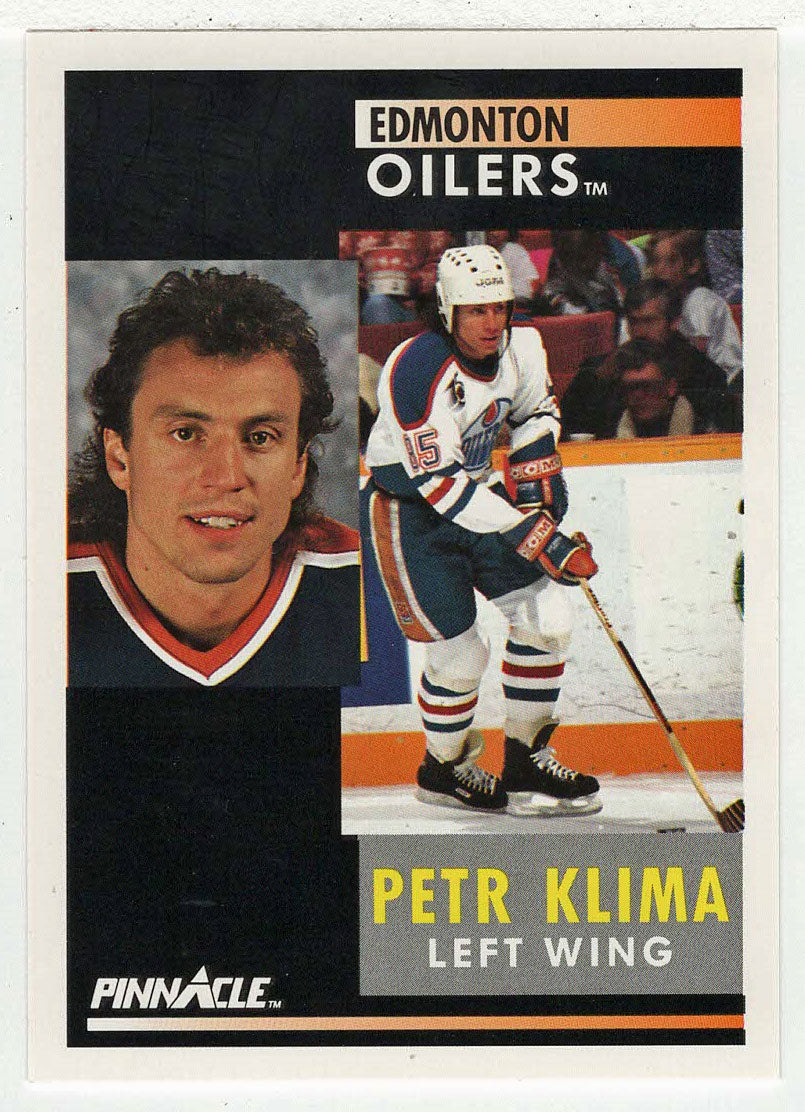 Petr Klima - Edmonton Oilers (NHL Hockey Card) 1991-92 Pinnacle # 159 Mint