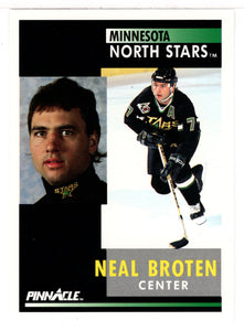 Neal Broten - Minnesota North Stars (NHL Hockey Card) 1991-92 Pinnacle # 161 Mint