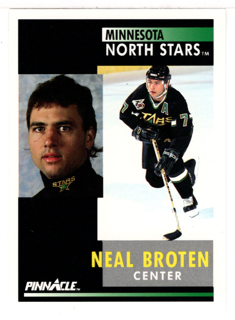 Neal Broten - Minnesota North Stars (NHL Hockey Card) 1991-92 Pinnacle # 161 Mint