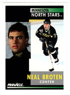 Neal Broten - Minnesota North Stars (NHL Hockey Card) 1991-92 Pinnacle # 161 Mint