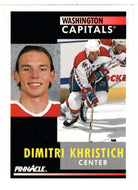 Dimitri Khristich - Washington Capitals (NHL Hockey Card) 1991-92 Pinnacle # 162 Mint