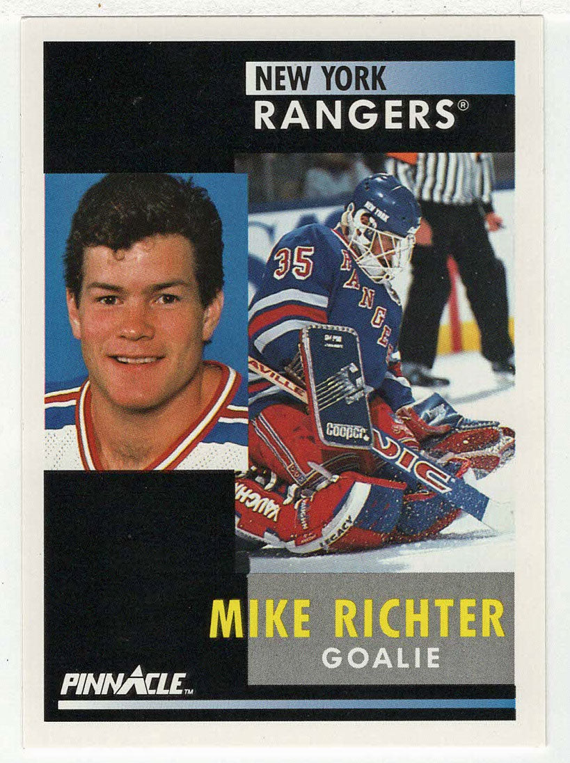 Mike Richter - New York Rangers (NHL Hockey Card) 1991-92 Pinnacle # 164 Mint
