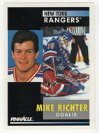 Mike Richter - New York Rangers (NHL Hockey Card) 1991-92 Pinnacle # 164 Mint