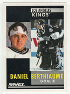Daniel Berthiaume - Los Angeles Kings (NHL Hockey Card) 1991-92 Pinnacle # 165 Mint