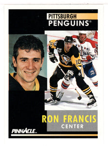 Ron Francis - Pittsburgh Penguins (NHL Hockey Card) 1991-92 Pinnacle # 167 Mint
