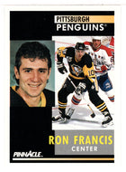Ron Francis - Pittsburgh Penguins (NHL Hockey Card) 1991-92 Pinnacle # 167 Mint