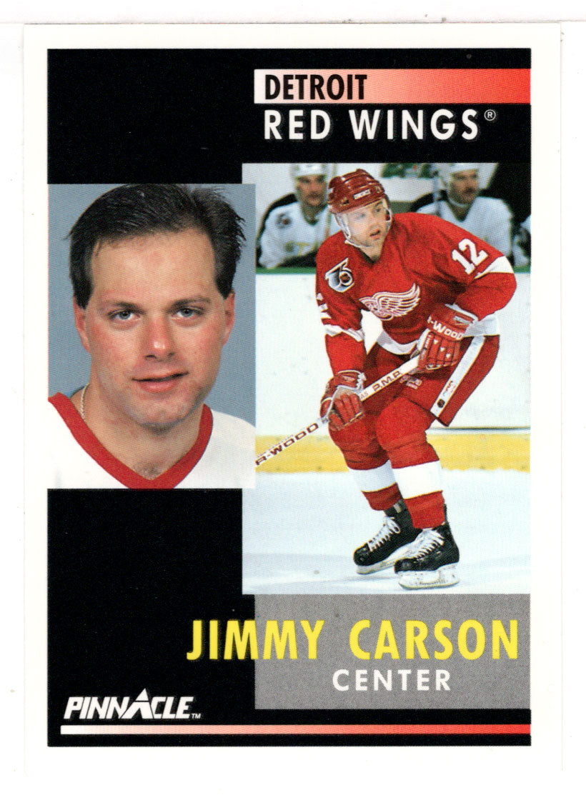 Jimmy Carson - Detroit Red Wings (NHL Hockey Card) 1991-92 Pinnacle # 173 Mint