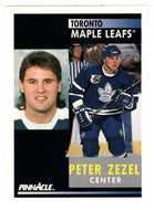 Peter Zezel - Toronto Maple Leafs (NHL Hockey Card) 1991-92 Pinnacle # 174 Mint