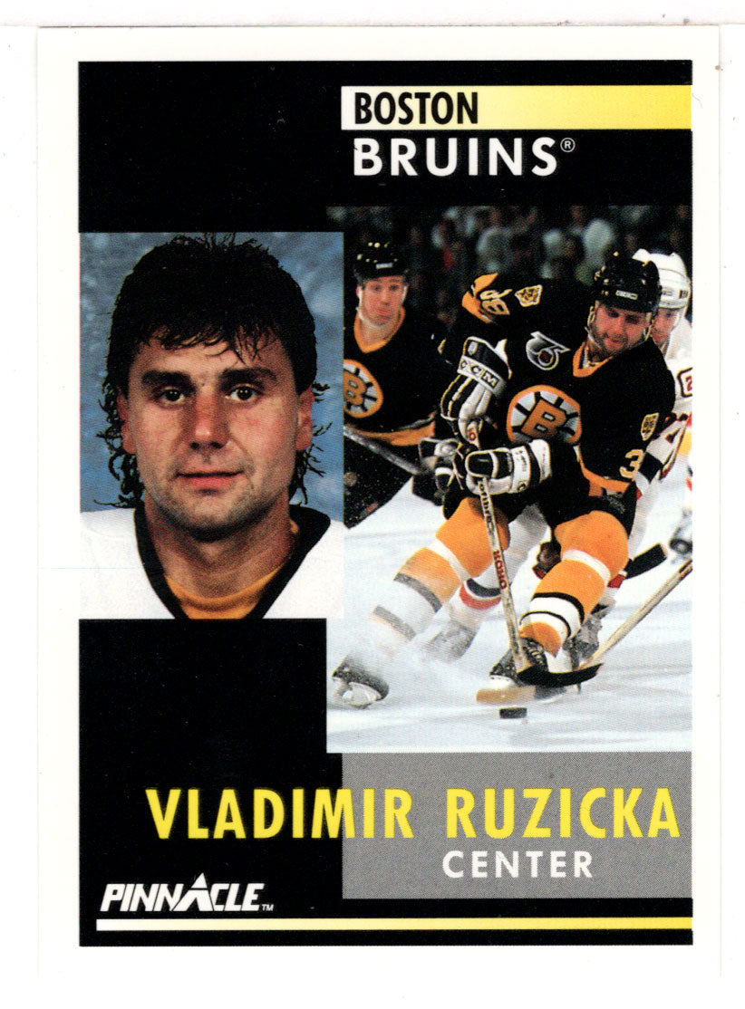 Vladimir Ruzicka - Boston Bruins (NHL Hockey Card) 1991-92 Pinnacle # 181 Mint