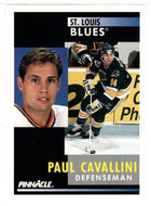 Paul Cavallini - St. Louis Blues (NHL Hockey Card) 1991-92 Pinnacle # 182 Mint