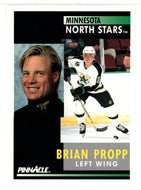 Brian Propp - Minnesota North Stars (NHL Hockey Card) 1991-92 Pinnacle # 184 Mint