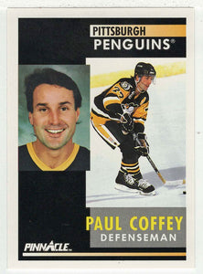 Paul Coffey - Pittsburgh Penguins (NHL Hockey Card) 1991-92 Pinnacle # 186 Mint